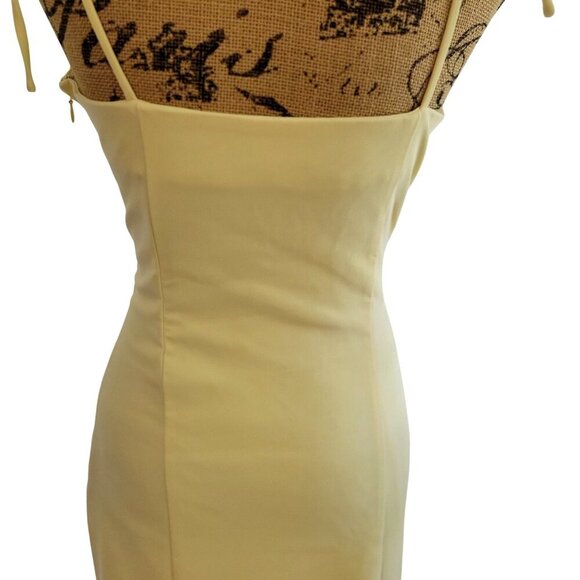 Revolve Camila Coelho Aaliyah Sleeveless Midi Dress Butter Yellow Stretch US -S - Picture 10 of 11